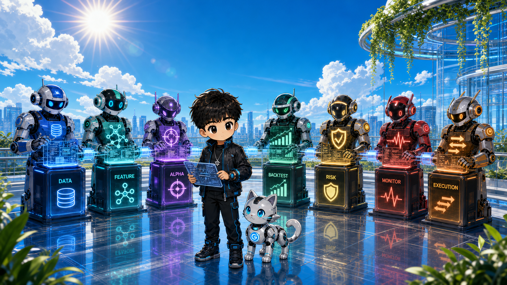 Pengyi, Little G Cat and seven PAAT Agent Leads